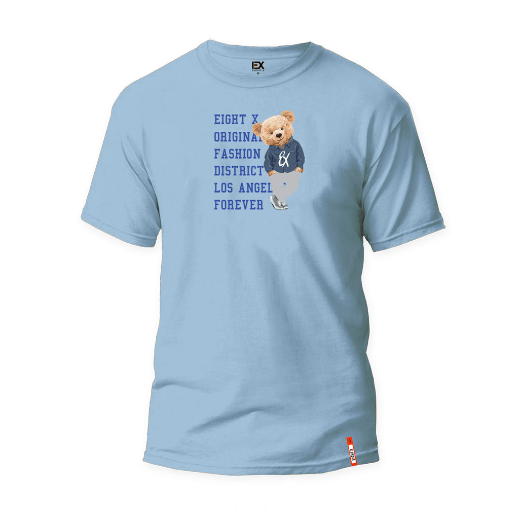 Bear Origins 3D Graphic T-Shirt - Blue  Eight-X   