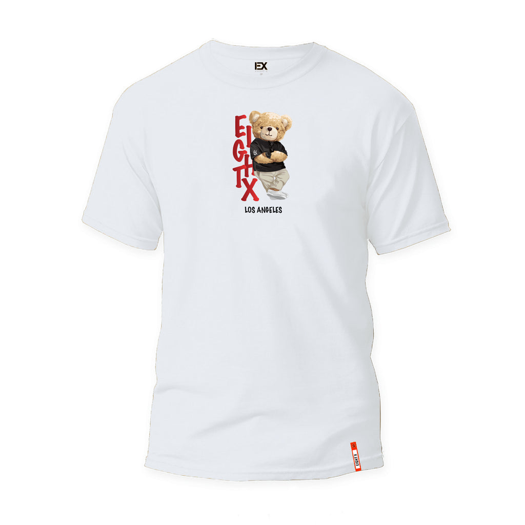 Marco Bear 3D Graphic T-Shirt - White  Eight-X   
