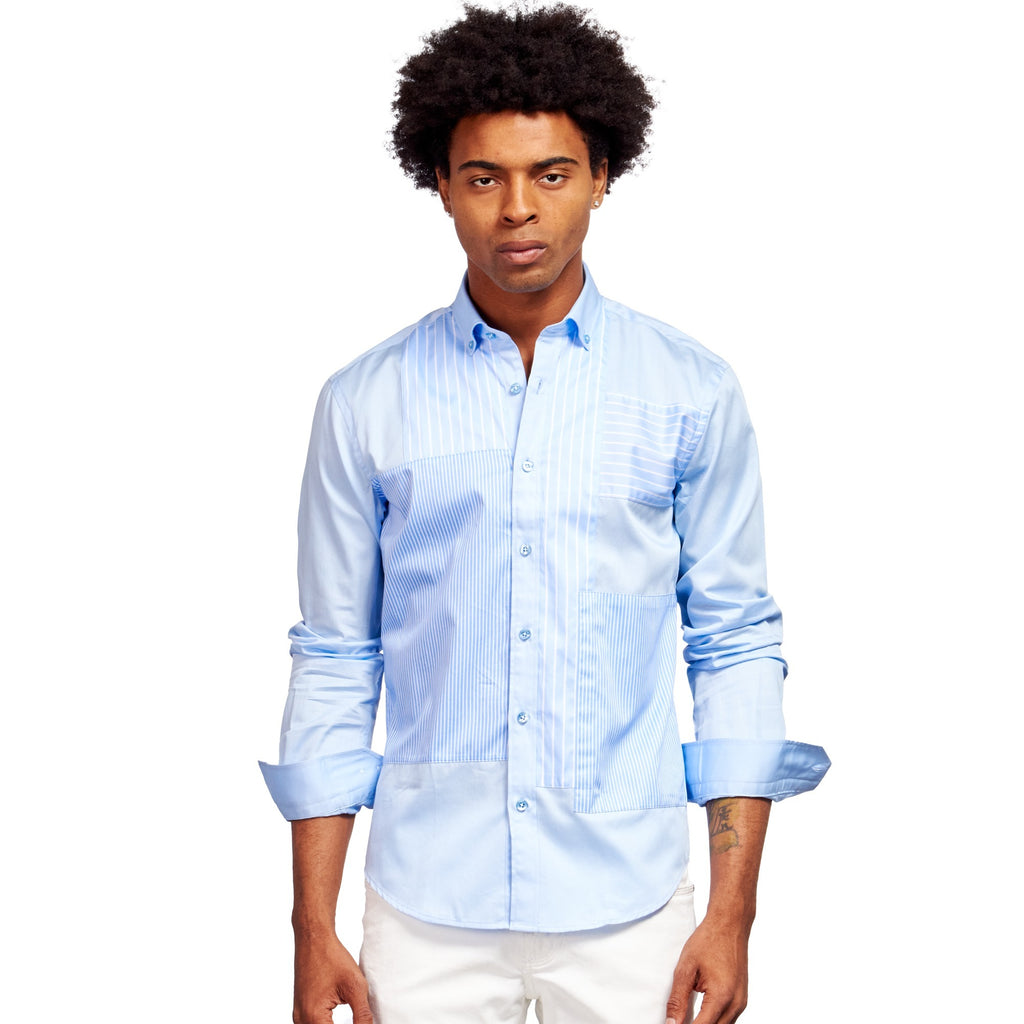 Blue Dream Button Down Shirt Button Down Shirts Eight-X BLUE S 