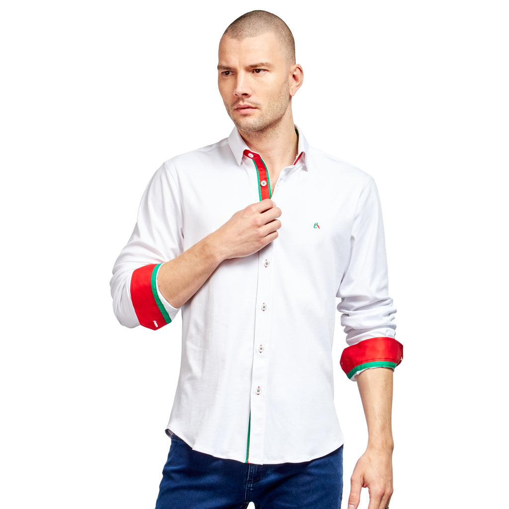 Stallion Button Down Shirt Button Down Shirts Eight-X WHITE S 