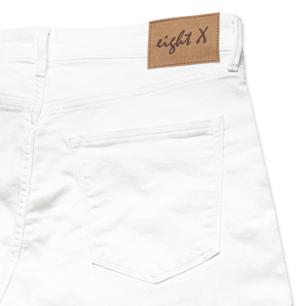 Soft Stretch Slim Fit Jeans - White Jeans Eight-X   