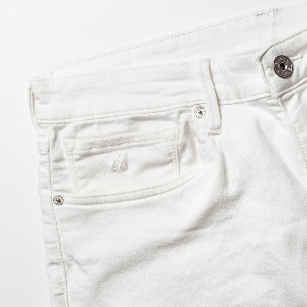 Soft Stretch Slim Fit Jeans - White Jeans Eight-X   