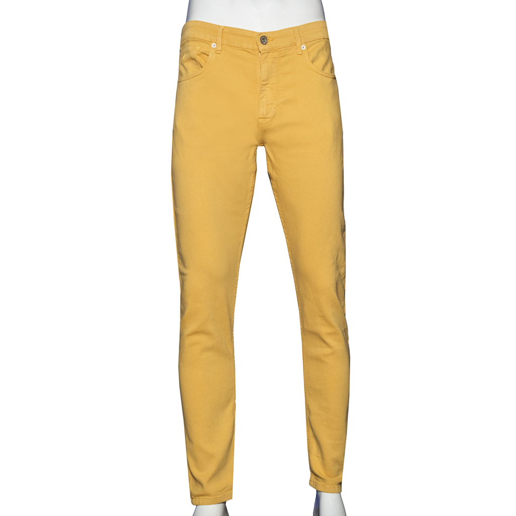 Soft Stretch Slim Fit Jeans - Portica Yellow Jeans Eight-X YELLOW 29 