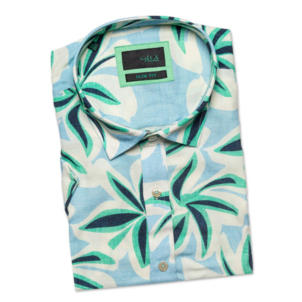 Tropical Short Sleeve Shirt - Blue Green Short Sleeve Eight-X MULTI S 