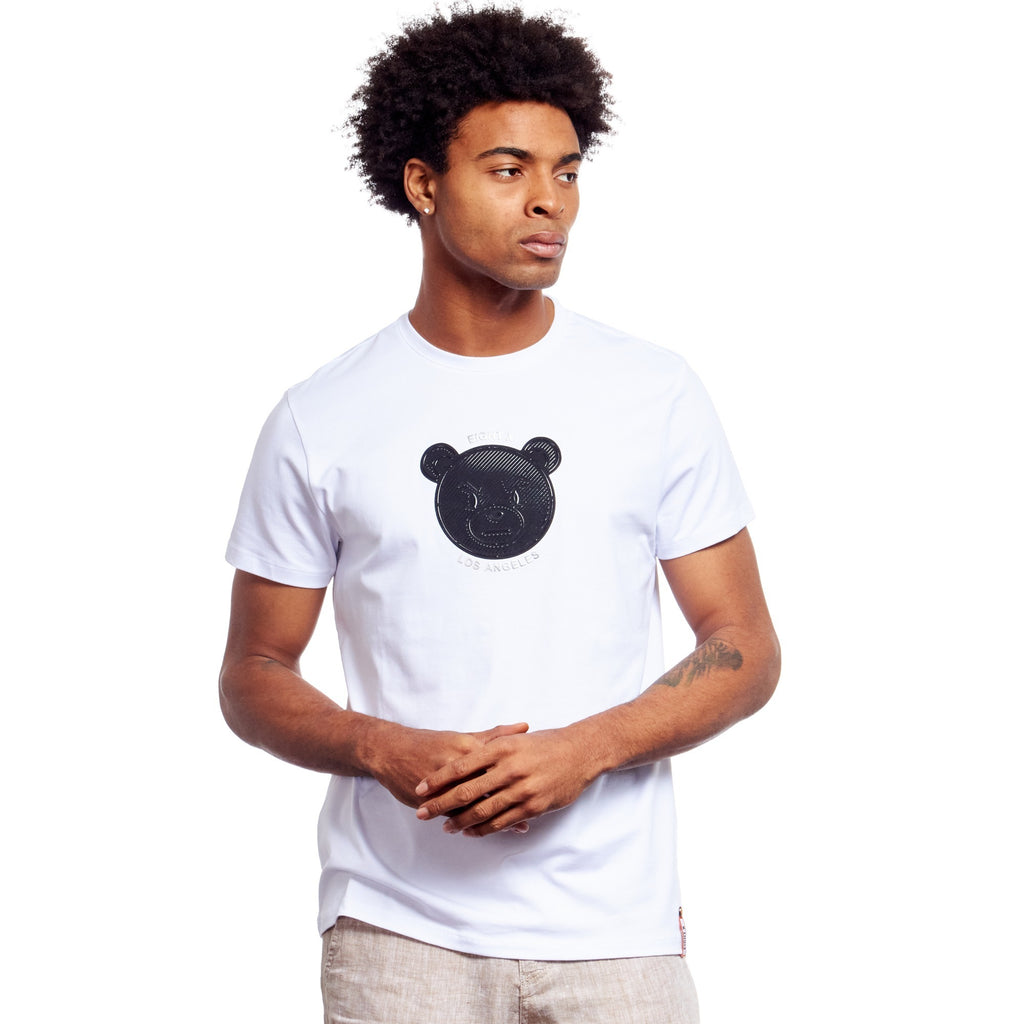 Bad News Bear Graphic T-Shirt - White T-Shirts Eight-X   
