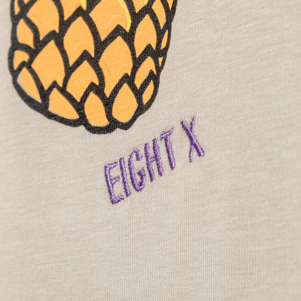 Piña Graphic T-Shirt - Beige Graphic T-Shirts Eight-X   