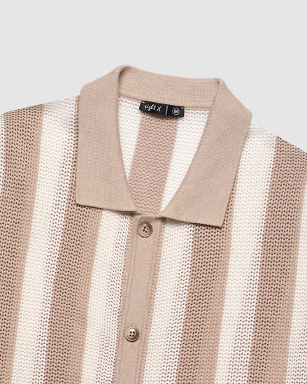 Beachside Button Up Short Sleeve Shirt - Sand Dollar Button Up Shirts Eight-X   