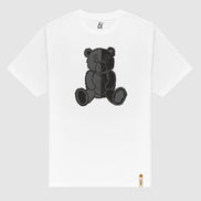 Big Bad Bear Oversized Graphic T-Shirt - White T-Shirts Eight-X WHITE S 