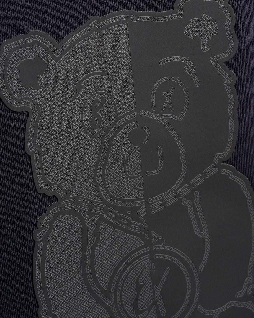Big Bad Bear Oversized Graphic T-Shirt - Navy T-Shirts Eight-X   