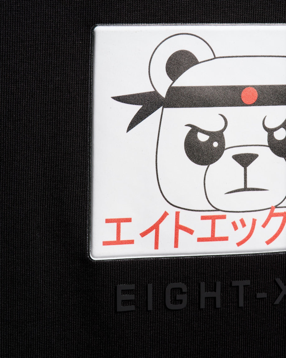 Ninja Polar Bear Oversized Graphic T-Shirt - Black – Eight-X