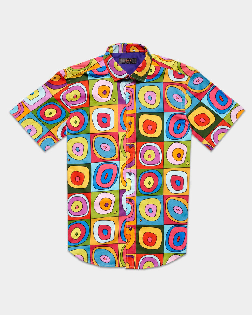 Rings Of Life Short Sleeve Button Down Shirt Button Down Shirts Eight-X MULTI S