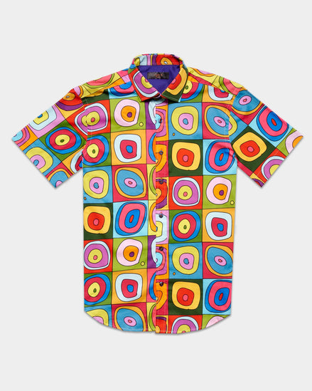 Rings Of Life Short Sleeve Button Down Shirt Button Down Shirts Eight-X MULTI S
