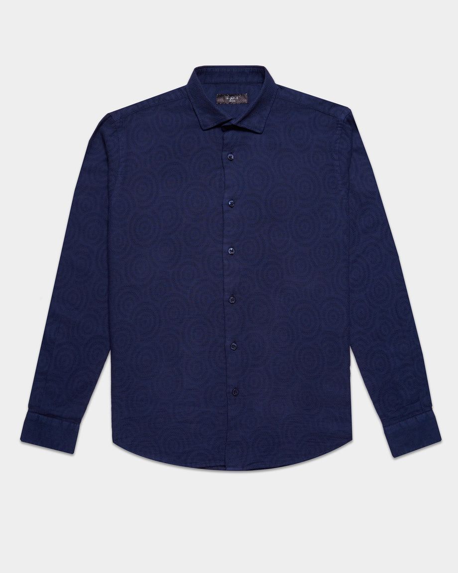 Deep Sea Jacquard Button Down Shirt – Eight-X