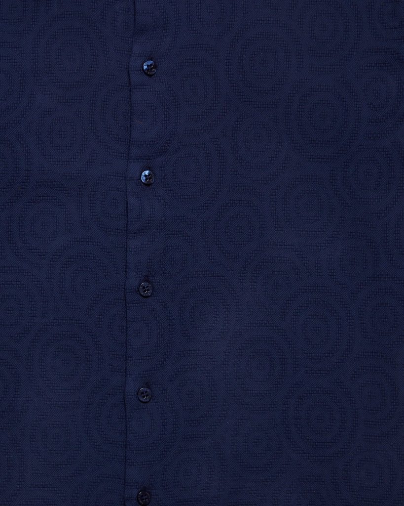 Deep Sea Jacquard Button Down Shirt Button Down Shirts Eight-X   