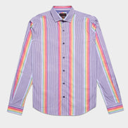 Rainbow Road Button Down Shirt Button Down Shirts Eight-X MULTI S 