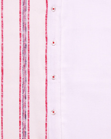 Red Line Short Sleeve Button Down Shirt Button Down Shirts Eight-X   