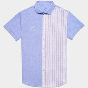 Day In The Water Short Sleeve Button Down Shirt Button Down Shirts Eight-X BLUE S 