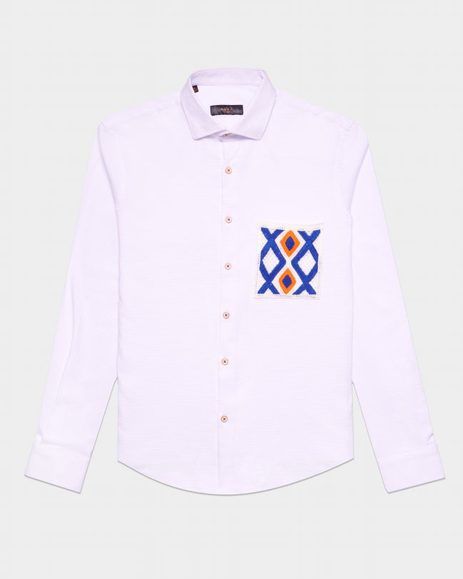 Knit Pocket Button Down Shirt Button Down Shirts Eight-X   