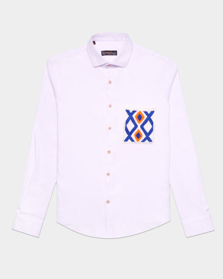 Knit Pocket Button Down Shirt Button Down Shirts Eight-X   