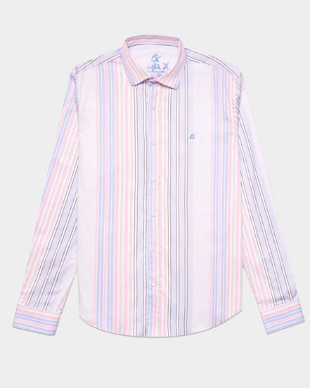 Dad's Striped Button Down Shirt Button Down Shirts Eight-X BLUE S 