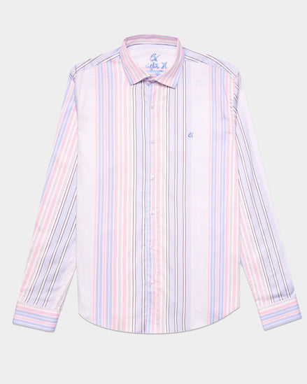 Dad's Striped Button Down Shirt Button Down Shirts Eight-X BLUE S 