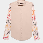Arms Race Button Down Shirt Button Down Shirts Eight-X BEIGE S 