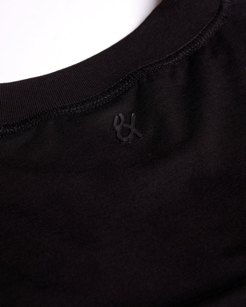 Oversized Crew Neck T-Shirt V2 - Black T-Shirts Eight-X   
