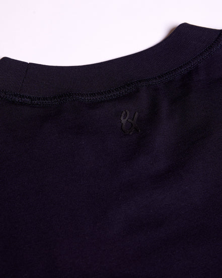 Oversized Crew Neck T-Shirt V2 - Navy T-Shirts Eight-X   