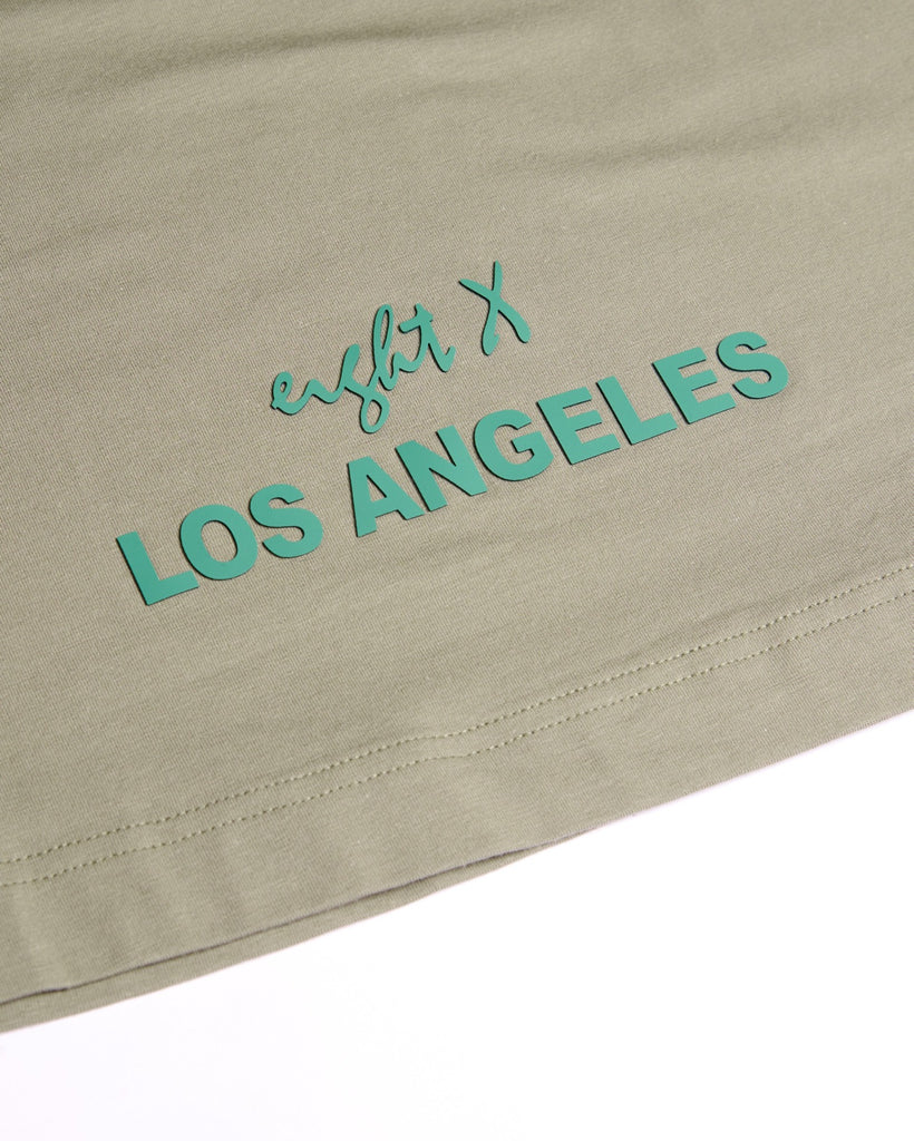 Oversized Crew Neck T-Shirt V2 - Sage Green T-Shirts Eight-X   