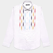 Le Chiffre Artisan Collection Button Down Dress Shirt Button Down Shirts Eight-X WHITE S
