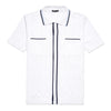 The Chandler Knit Polo Shirt - White Button Down Shirts Eight-X WHITE S