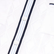 The Chandler Knit Polo Shirt - White Button Down Shirts Eight-X