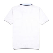 The Chandler Knit Polo Shirt - White Button Down Shirts Eight-X