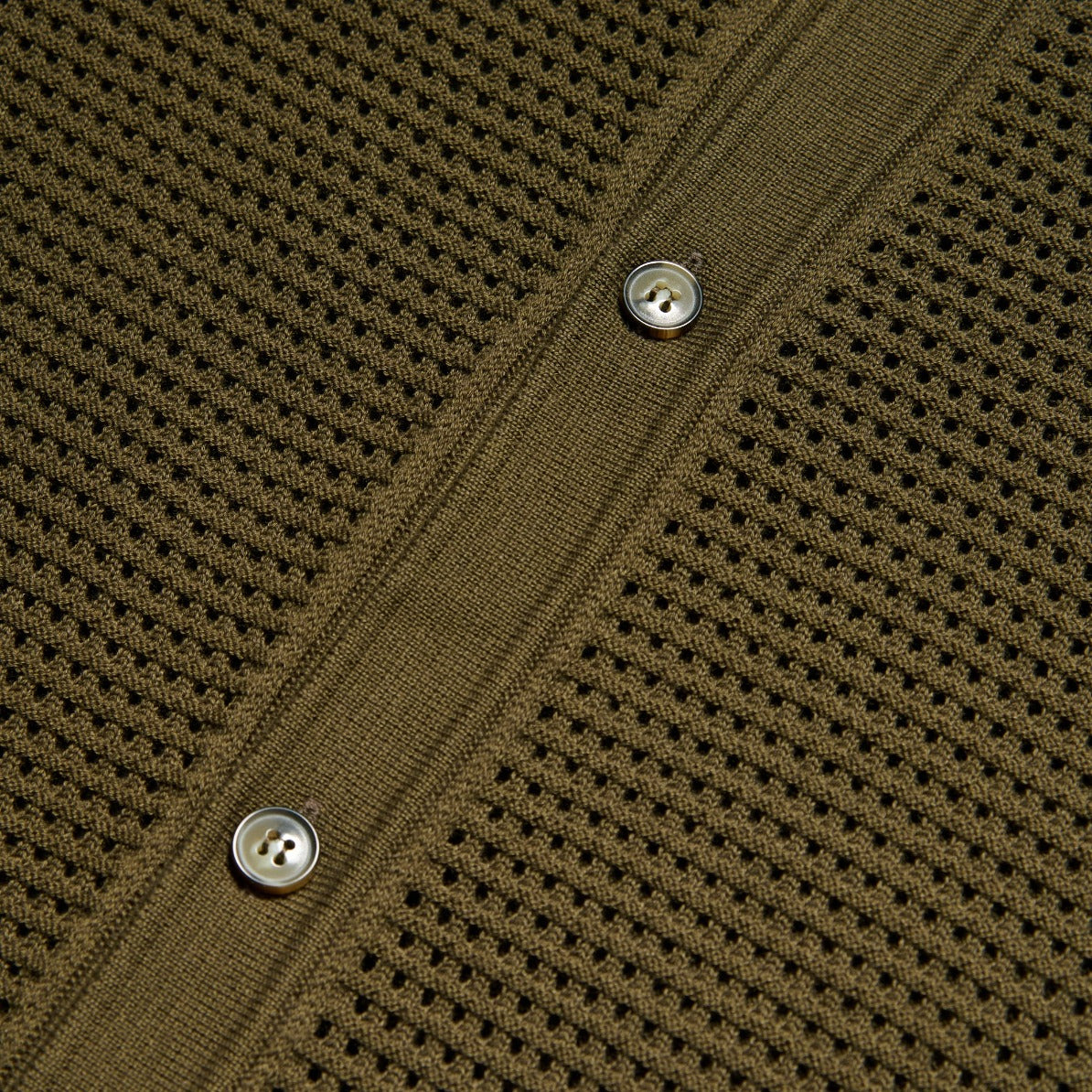 The Docker Knit Button Up Short Sleeve Shirt - Olive Button Down Shirts Eight-X