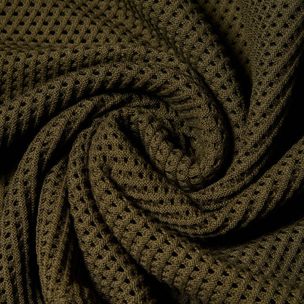 The Docker Knit Button Up Short Sleeve Shirt - Olive Button Down Shirts Eight-X