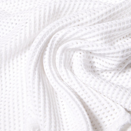 The Docker Knit Button Up Short Sleeve Shirt - White Button Down Shirts Eight-X