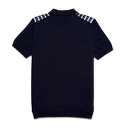 Midnight Mosaic Knit Polo Shirt Button Down Shirts Eight-X