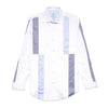 Upright Stripes Button Up Shirt Button Down Shirts Eight-X WHITE S