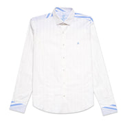 Skyline Stripes Button Up Shirt Button Down Shirts Eight-X WHITE S