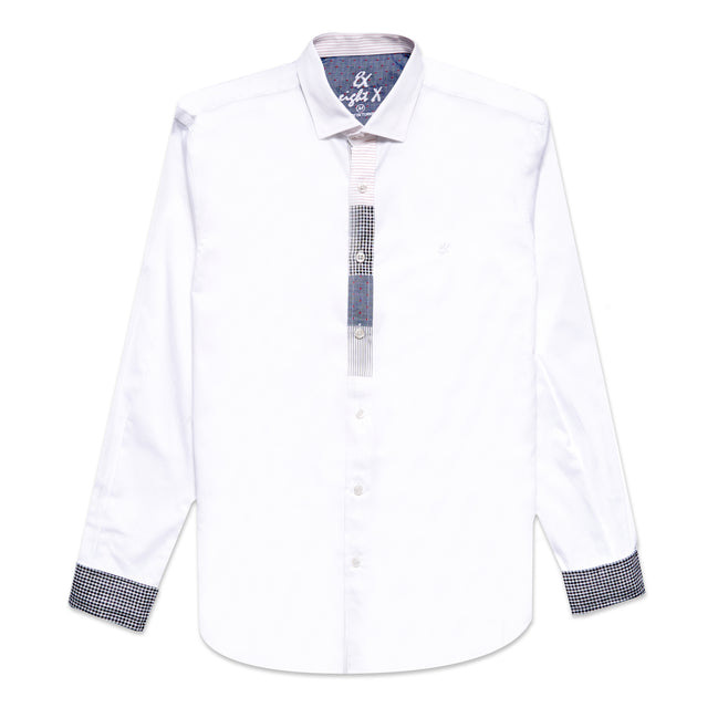 Down The Line Button Up Shirt Button Down Shirts Eight-X WHITE S