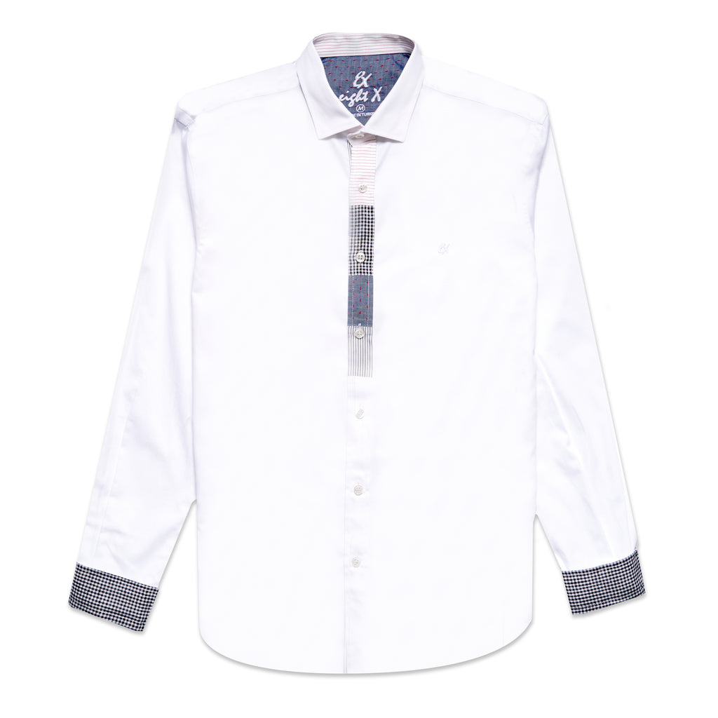 Down The Line Button Up Shirt Button Down Shirts Eight-X WHITE S