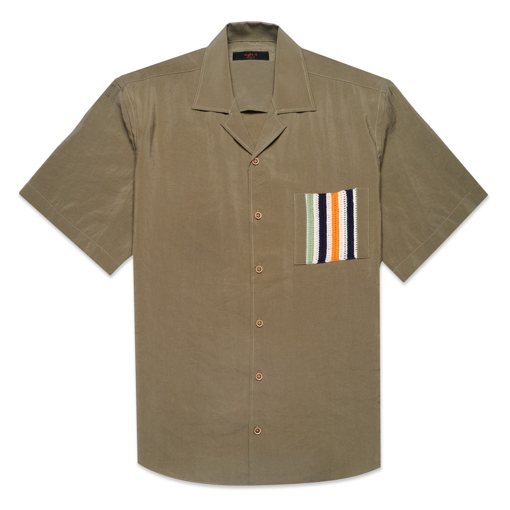 Lucky Pocket Short Sleeve Button Up Shirt Short Sleeve Shirts Eight-X GREEN S