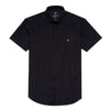 Sheer Black Houndstooth Short Sleeve Button Up Shirt Short Sleeve Shirts Eight-X