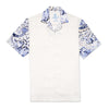 Azure Tapestry Short Sleeve Shirt + Shorts Matching Set Sets Eight-X WHITE S