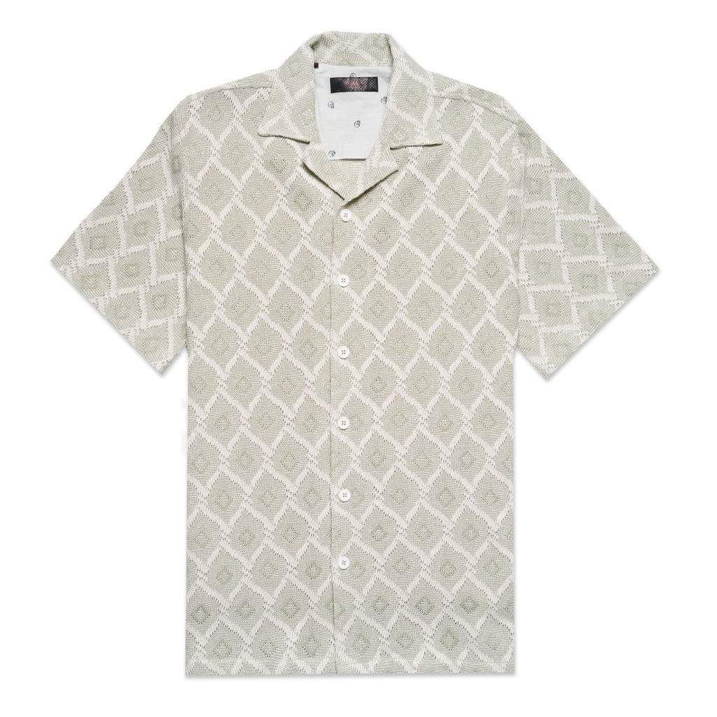 On The Fence Short Sleeve Shirt + Shorts Matching Set Sets Eight-X GREEN S