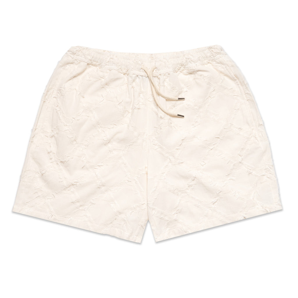 Tufted Technique Short Sleeve Shirt + Shorts Matching Set Sets Eight-X