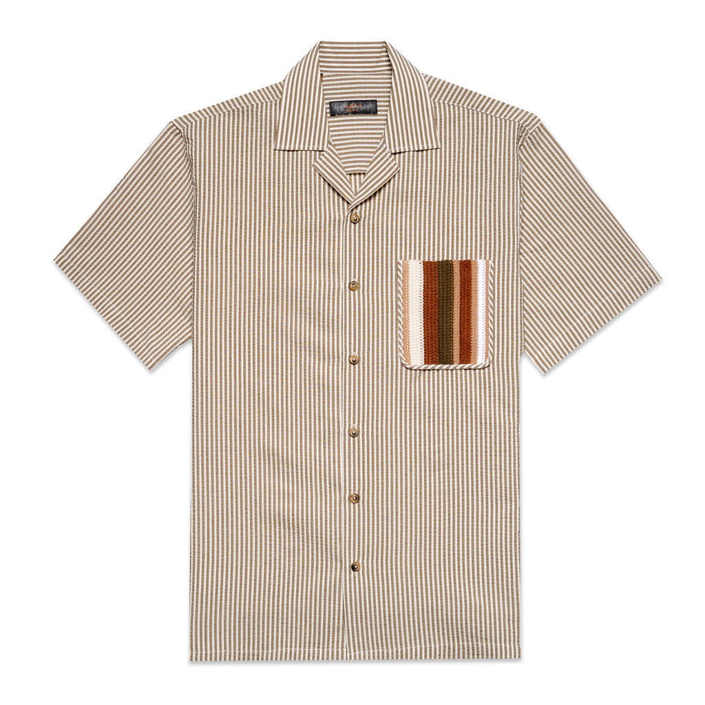 Keep You In My Pocket Short Sleeve Shirt + Shorts Matching Set Sets Eight-X BEIGE S