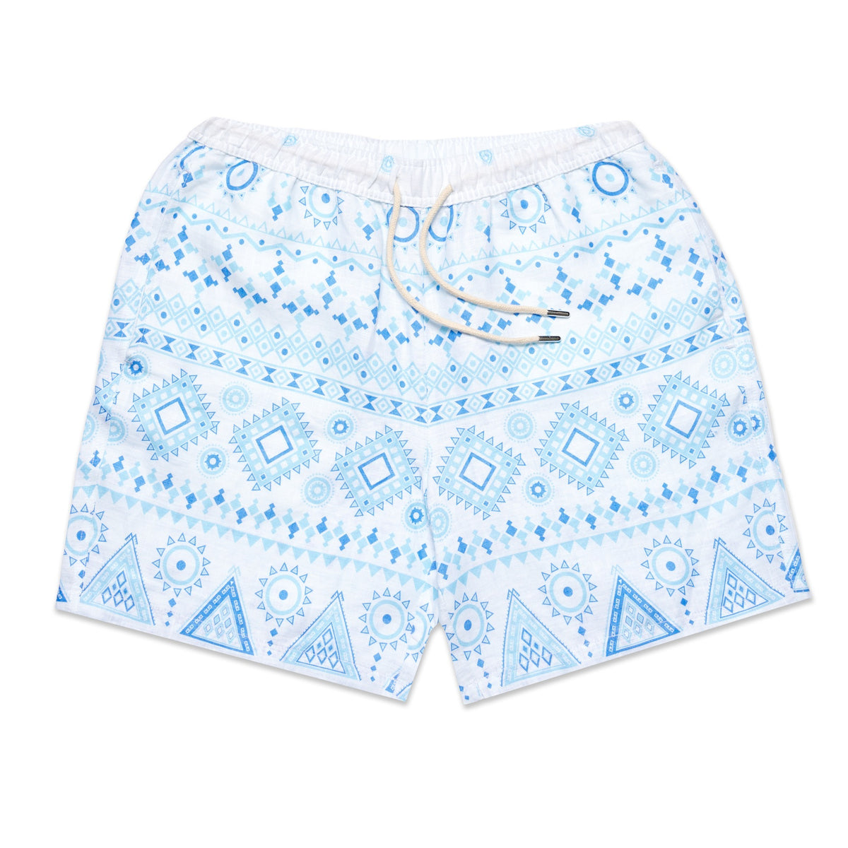 Blue Heat Short Sleeve Shirt + Shorts Matching Set Sets Eight-X WHITE S