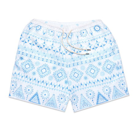 Blue Heat Short Sleeve Shirt + Shorts Matching Set Sets Eight-X WHITE S