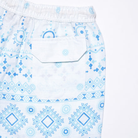 Blue Heat Short Sleeve Shirt + Shorts Matching Set Sets Eight-X